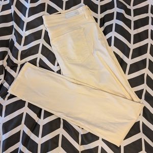 Like-New Adriano Goldschmied Cream "Stilt" Jeans